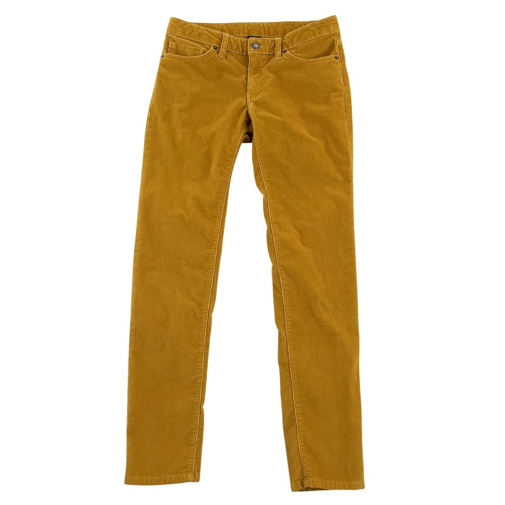 Patagonia Corduroy Pants Womens 29 Orange Organic Cotton Stretch Slim Fit Casual